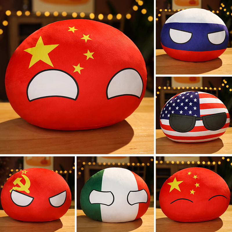 1PC 10CM Country Ball Plush To - Table Tennis France ulasan dan harga