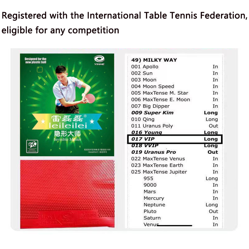 YINHE Long Pimples OX Table Te - Table Tennis Single ulasan dan harga