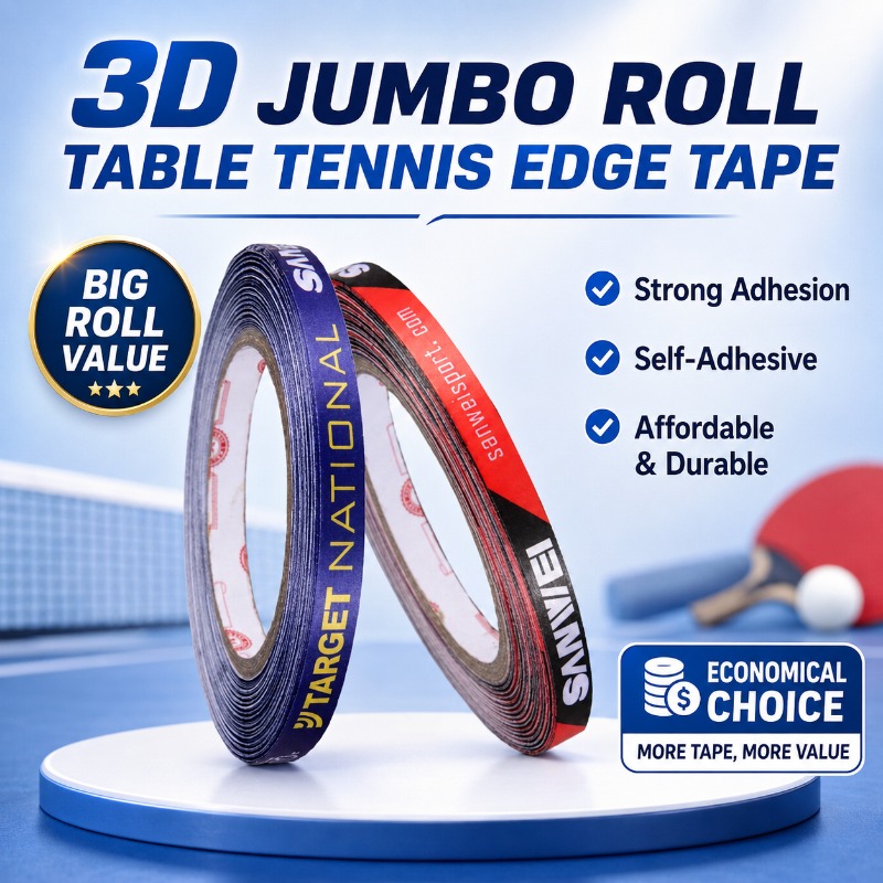 Original Sanwei 1cmx25M Silk f - Table Tennis Logo ulasan dan harga