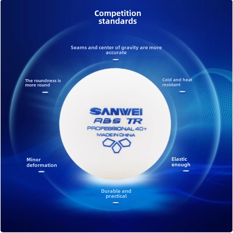 100 pcs Sanwei New Materials P - Table Tennis Logo ulasan dan harga