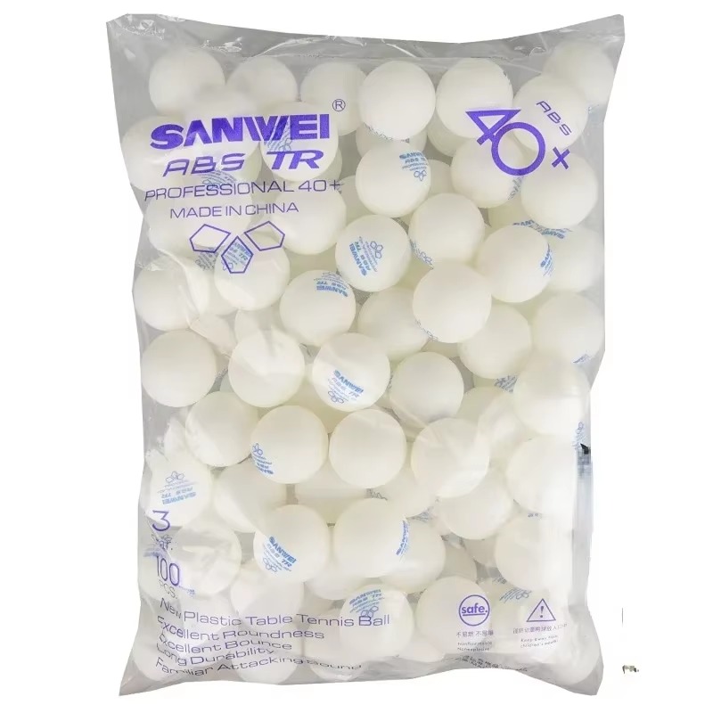 100 pcs Sanwei New Materials P - Table Tennis Logo ulasan dan harga