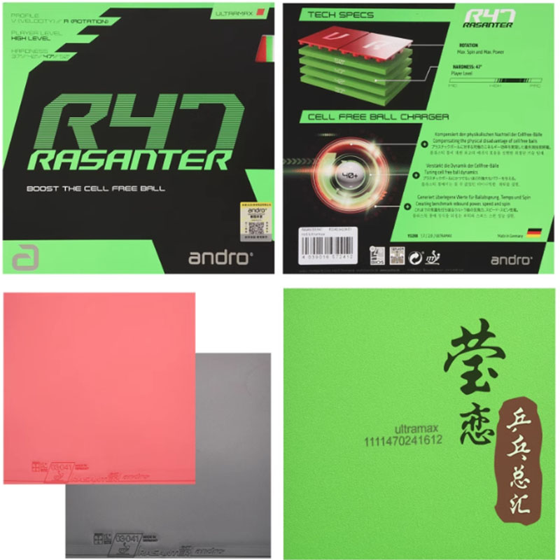 Andro Rasanter R45 47 50 C45 4 - Table Tennis Racket ulasan dan harga