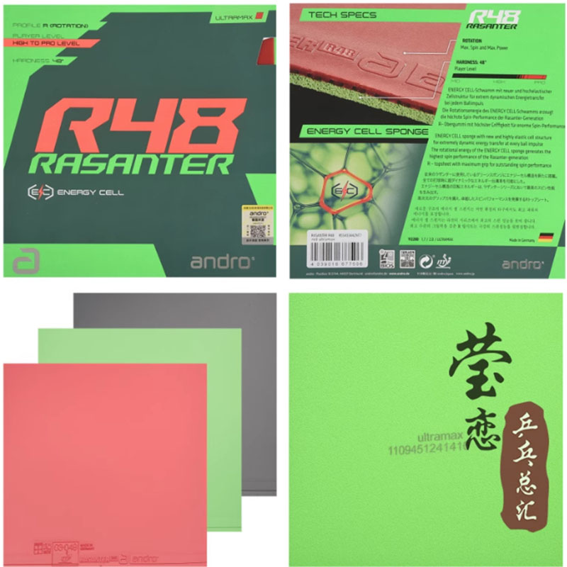 Andro Rasanter R45 47 50 C45 4 - Table Tennis Racket ulasan dan harga