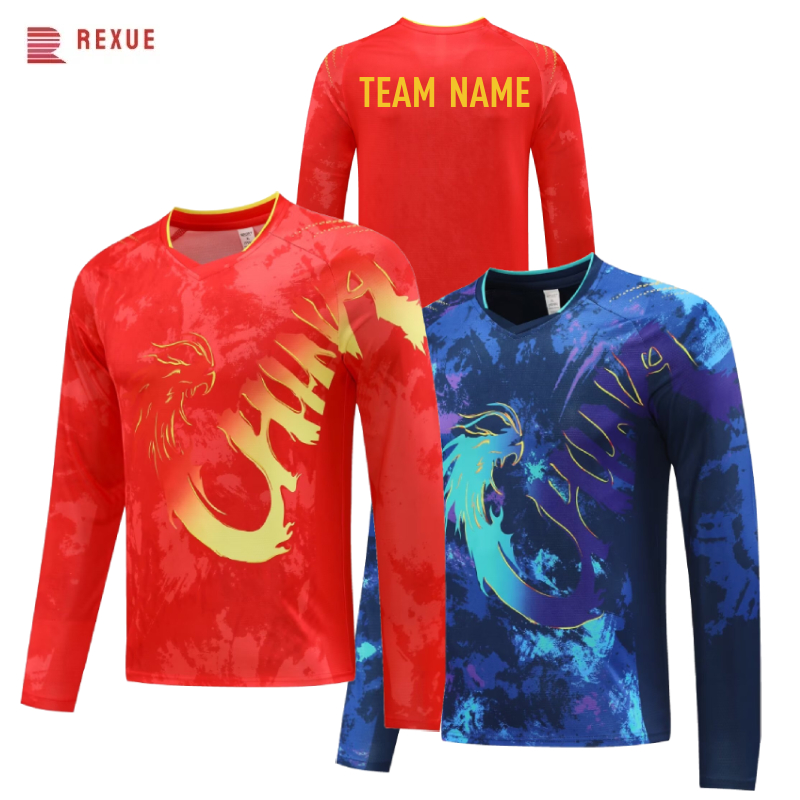 China Dragon Long Sleeve Table - Table Tennis Logo ulasan dan harga