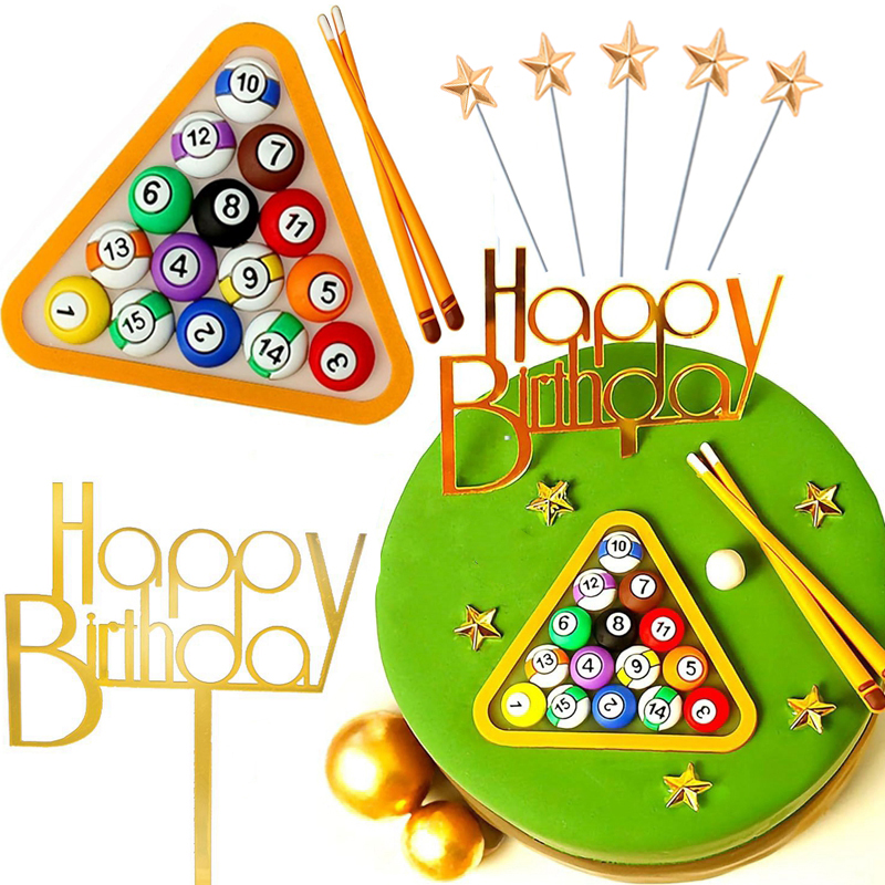 Billiard Ball Cake Decoration  - Table Tennis Kids ulasan dan harga