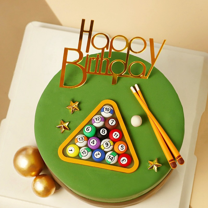 Billiard Ball Cake Decoration  - Table Tennis Kids ulasan dan harga