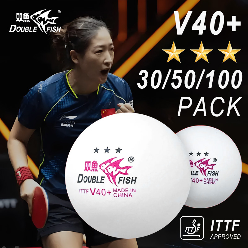 DOUBLE FISH 3 Star V40+ 30/50/ - Table Tennis Single ulasan dan harga