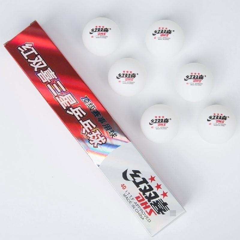 6 Pcs New 3-Star Ping Pong Bal - Table Tennis Logo ulasan dan harga